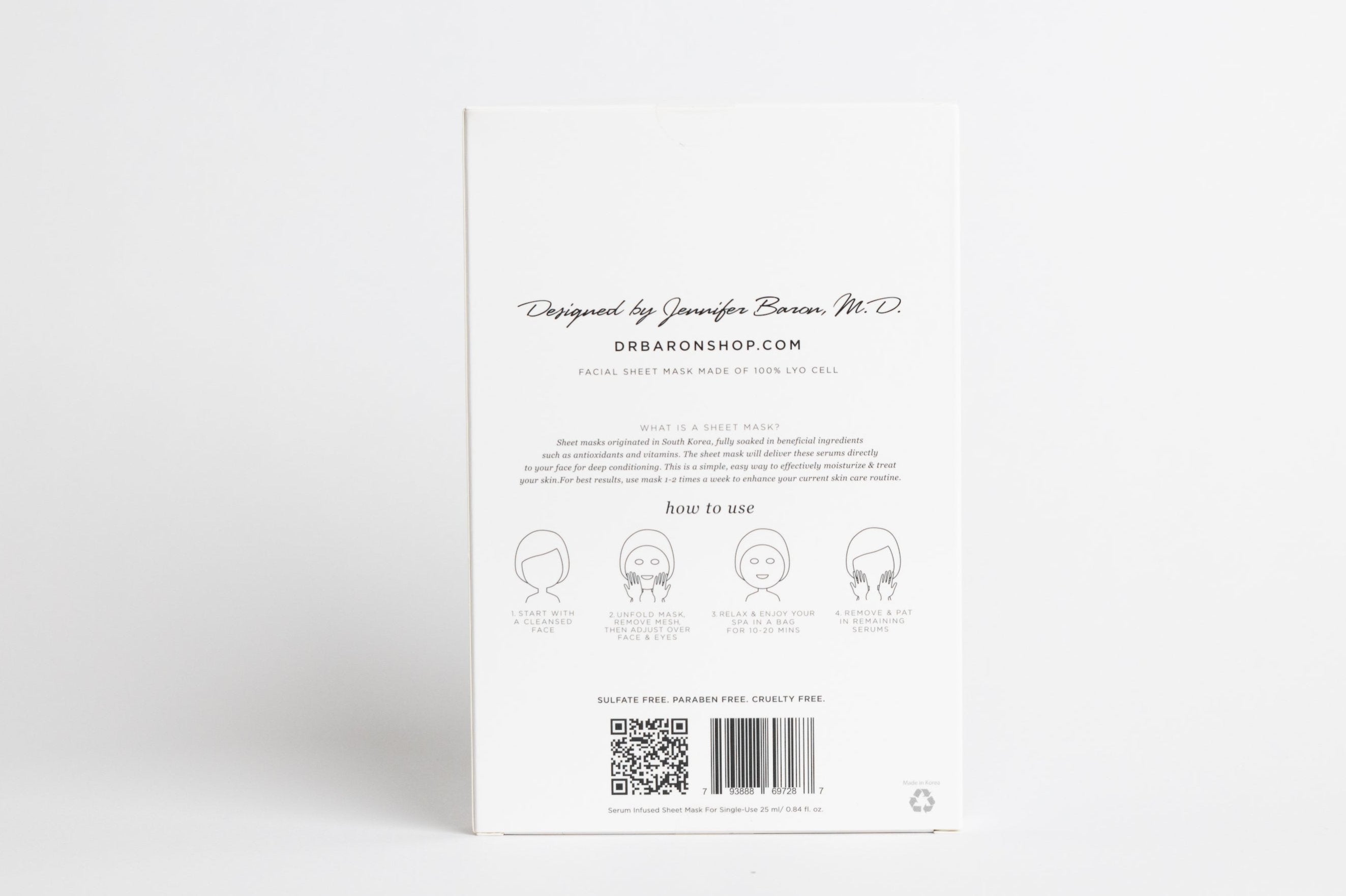 Revitalizing Face Sheet Mask Box of 5